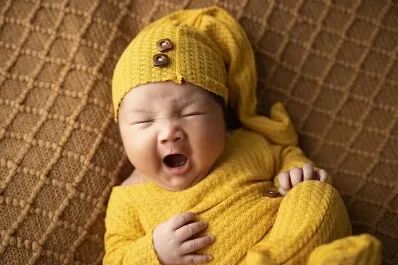 pixabay-婴儿打哈欠