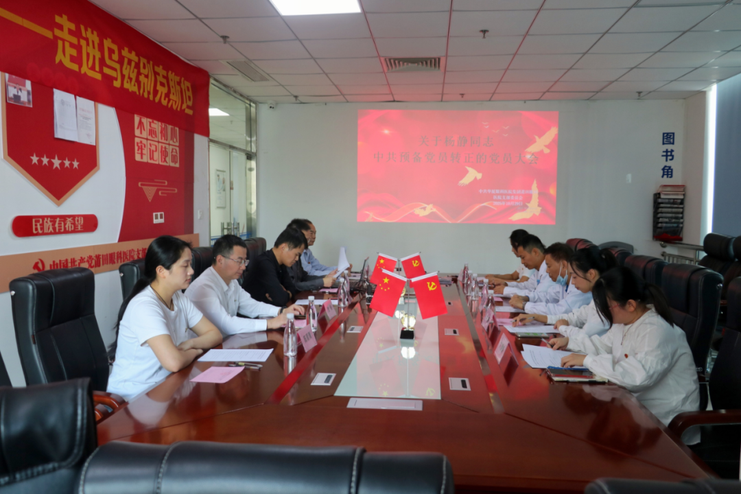 镇海街道党工委组织委员张福飞同志也进行了总结发言，对杨静同志表示祝贺，并对党支部未来的发展寄予厚望