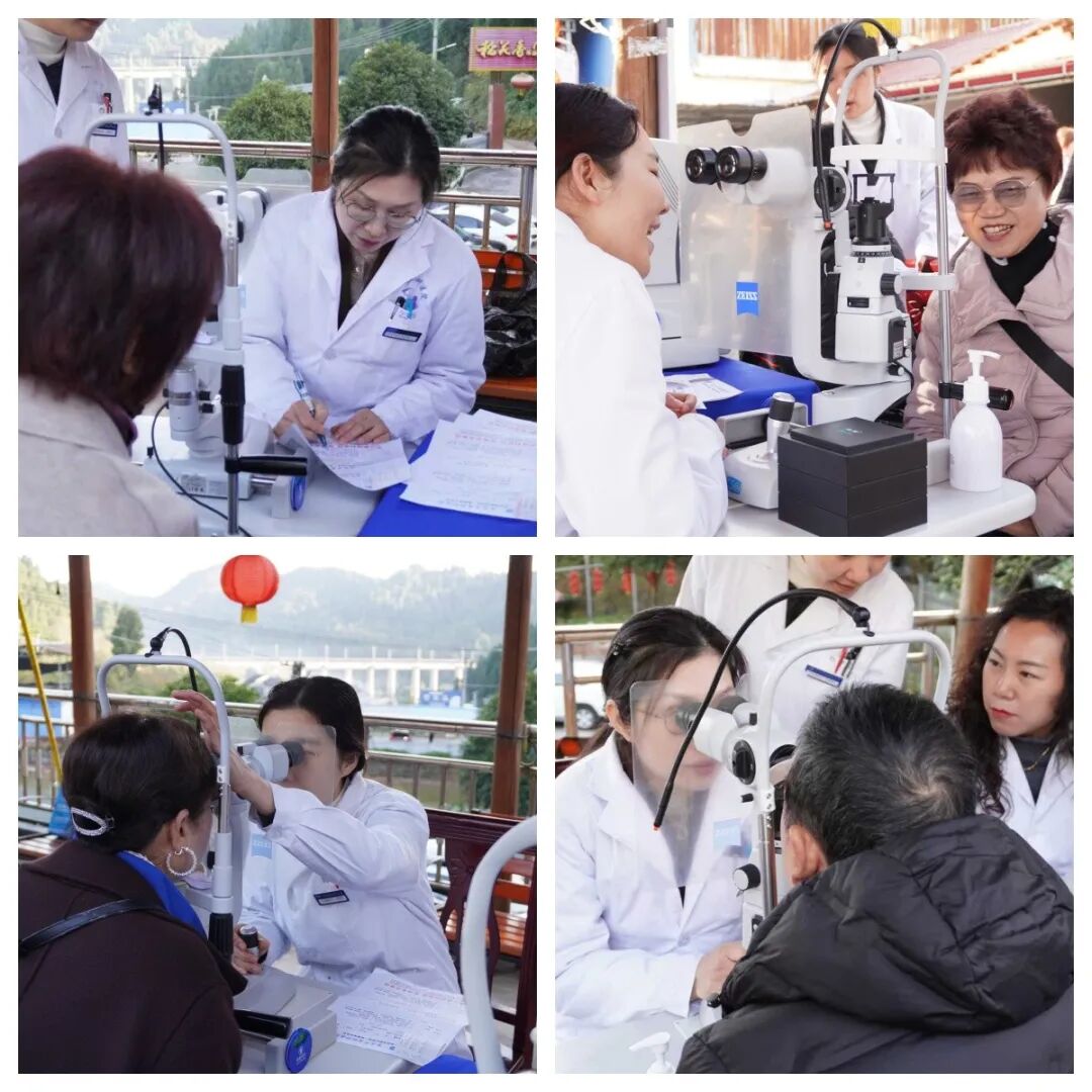 这些老年朋友就在眼健康义诊点位前排起了长队